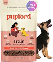 Pupford Beef Limited-Ingredient-Diet Adult Soft & Chewy Training Dog Treats, 10-oz bag