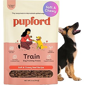 Pupford Beef Limited-Ingredient-Diet Adult Soft & Chewy Training Dog Treats, 5-oz bag