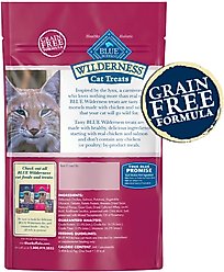 Blue Buffalo Wilderness Chicken & Salmon Grain-Free Cat Treats, 2-oz bag slide 2 of 9