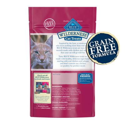 Show full view: Blue Buffalo Wilderness Chicken & Salmon Grain-Free Cat Treats, 2-oz bag slide 3 of 12