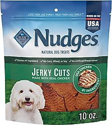 Blue Buffalo Nudges Jerky Cuts Chicken Dog Treats, 10-oz bag