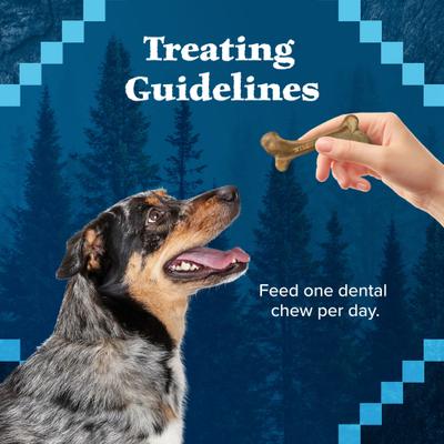 Show full view: Blue Buffalo Wilderness Wild Bones Grain-Free Large Dental Dog Treats, 27-oz bag, count varies slide 9 of 12
