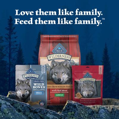 Show full view: Blue Buffalo Wilderness Wild Bones Grain-Free Small Dental Dog Treats, 27-oz bag, count varies slide 10 of 12