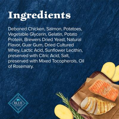 Show full view: Blue Buffalo Wilderness Chicken & Salmon Grain-Free Cat Treats, 2-oz bag slide 6 of 12