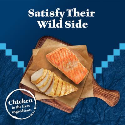 Show full view: Blue Buffalo Wilderness Chicken & Salmon Grain-Free Cat Treats, 2-oz bag slide 4 of 12
