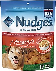 Blue Buffalo Nudges Homestyle Real Chicken Dog Treats, 10-oz bag
