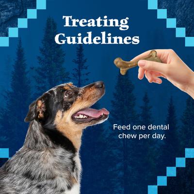 Show full view: Blue Buffalo Wilderness Wild Bones Grain-Free Small Dental Dog Treats, 27-oz bag, count varies slide 9 of 12