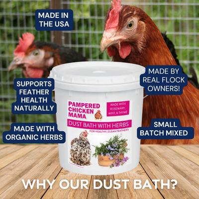 Show full view: Pampered Chicken Mama Bathing Dust Chicken Insect Control, 10-lb bag slide 6 of 9