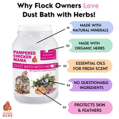Show full view: Pampered Chicken Mama Bathing Dust Chicken Insect Control, 5-lb bag slide 9 of 10