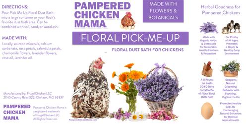 Show full view: Pampered Chicken Mama Pick Me Up Floral Dust Bath Chicken Insect Control, 10-lb bag slide 4 of 7