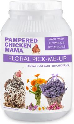 Show full view: Pampered Chicken Mama Pick Me Up Floral Dust Bath Chicken Insect Control, 5-lb bag slide 6 of 8