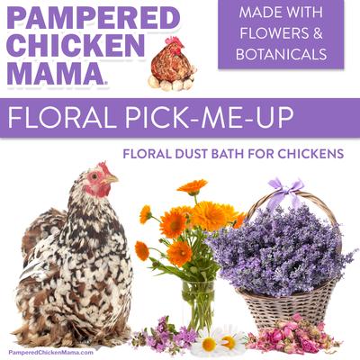 Show full view: Pampered Chicken Mama Pick Me Up Floral Dust Bath Chicken Insect Control, 5-lb bag slide 4 of 8