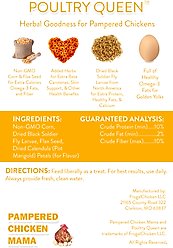 Pampered Chicken Mama Poultry Queen Mealworm & Corn Chicken Feed, 10-lb bag slide 2 of 8