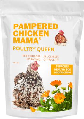 Show full view: Pampered Chicken Mama Poultry Queen Mealworm & Corn Chicken Feed, 10-lb bag slide 5 of 9