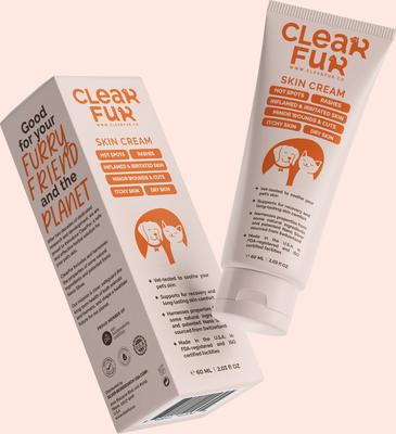 Show full view: ClearFur Hot Spots & Itchiness Skin Cream Wound Care for Dogs, Cats Small Pets & Horses, 2-oz tube slide 4 of 6