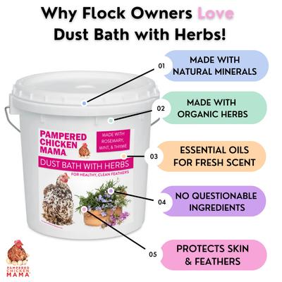 Show full view: Pampered Chicken Mama Bathing Dust Chicken Insect Control, 10-lb bag slide 8 of 9