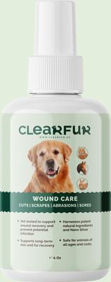 Show full view: ClearFur Wound Care Spray for Dogs & Cats, 4-fl oz bottle slide 4 of 5