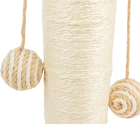 Show full view: Armarkat 15-in Sisal Cat Scratching Post with Ball Toy, Natural Beige slide 6 of 12