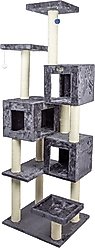 Armarkat Real Wood Giant Cat Tower, Dark Gray, 80-in