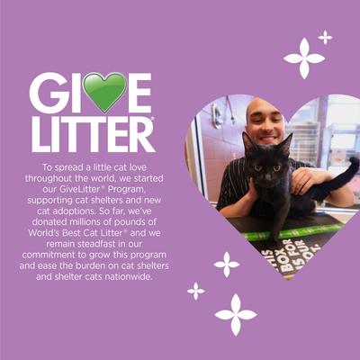 Show full view: World's Best Lavender Scented Clumping Corn Cat Litter, 15-lb bag slide 8 of 12