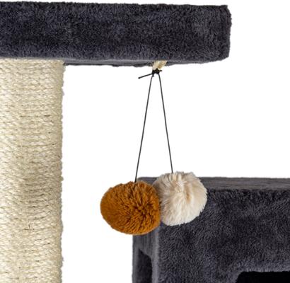 Show full view: Armarkat Real Wood Giant Cat Tower, Dark Gray, 80-in slide 9 of 12
