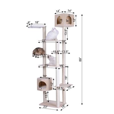 Show full view: Armarkat 89-in Premium Scots Pine Cat Tree Tower slide 9 of 11