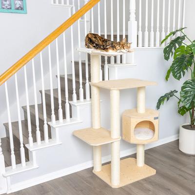 Show full view: Armarkat 54-in Wooden Cat Tree & Condo slide 2 of 13