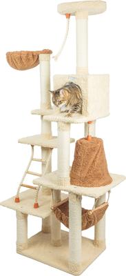 Show full view: Armarkat 78-in Faux Fur Cat Tree & Condo, Goldenrod slide 5 of 13