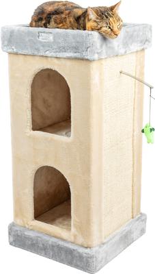 Show full view: Armarkat 32-in Faux Fur Cat Condo, Beige slide 4 of 13