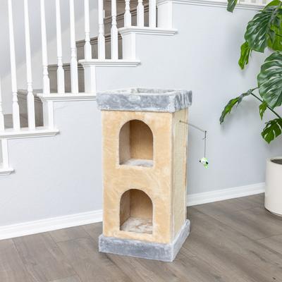 Show full view: Armarkat 32-in Faux Fur Cat Condo, Beige slide 2 of 13