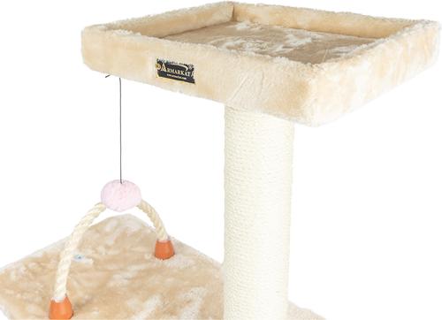 Show full view: Armarkat 65-in Faux Fur Cat Tree & Condo, Beige, 65-in slide 9 of 13