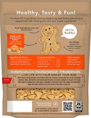 Show full view: Buddy Biscuits with Peanut Butter Oven Baked Dog Treats, 2-lb bag slide 3 of 12