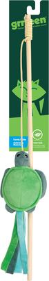 Show full view: Grrreen Turtle Teaser Cat Toy with Catnip, Green, Small + Fish Teaser Cat Toy with Catnip, Multi, Small slide 2 of 9