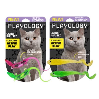 Show full view: Playology Lizards with Bugs Cat Toy with Catnip, 2 count + Minnows Cat Toy with Catnip, 2 count slide 1 of 10