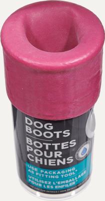 Show full view: GOO-EEZ Lites Dog Boots, Fuschia/Grey, Small slide 3 of 4