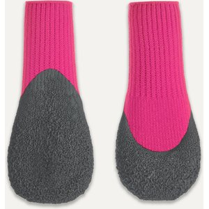 GOO-EEZ Lites Dog Boots, Fuschia/Grey, Small