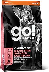 Go! Solutions Carnivore Grain-Free Salmon + Cod Recipe Dry Dog Food, 22-lb bag