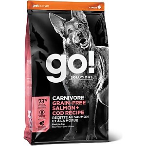 Go! Solutions Carnivore Grain-Free Salmon + Cod Recipe Dry Dog Food, 22-lb bag
