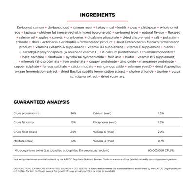 Show full view: Go! Solutions Carnivore Grain-Free Salmon + Cod Recipe Dry Dog Food, 12-lb bag slide 3 of 11