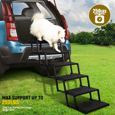 Show full view: Heeyoo Foldable Dog Car Stairs, Black, 6 steps slide 3 of 9