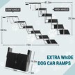 Show in main carousel: Heeyoo Extra Wide Foldable Dog Car Stairs, Silver, 6 steps slide 2 of 8