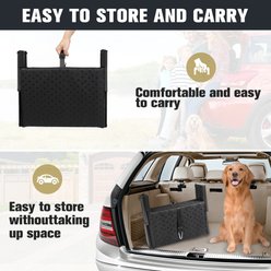 Heeyoo Extra Wide Foldable Dog Car Stairs, Black, 5 steps slide 2 of 7