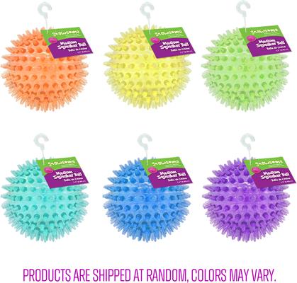Show full view: Gnawsome Squeaker Ball Dog Toy, Color Varies, Medium slide 2 of 8