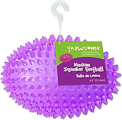 Gnawsome Squeaker Football Dog Toy, Color Varies, Medium