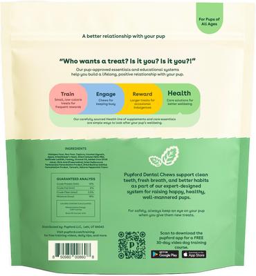 Show full view: Pupford Mint Flavored Dental Dog Treats, 14 count slide 3 of 11