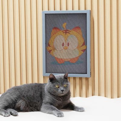 Show full view: Coziwow Wall-Mounted Cat Scratcher Toy Replacement Pads, Gray, 7 count slide 9 of 11