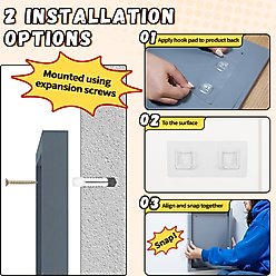 Coziwow Wall-Mounted Cat Scratcher Toy Replacement Pads, Gray, 7 count slide 2 of 9