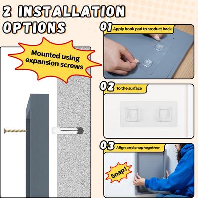 Show full view: Coziwow Wall-Mounted Cat Scratcher Toy Replacement Pads, Gray, 7 count slide 5 of 11