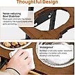 Show in main carousel: RYPetmia Waterproof Bamboo Tray Stainless Steel Elevated Dog & Cat Bowl with Stand, Brown, Small slide 7 of 10