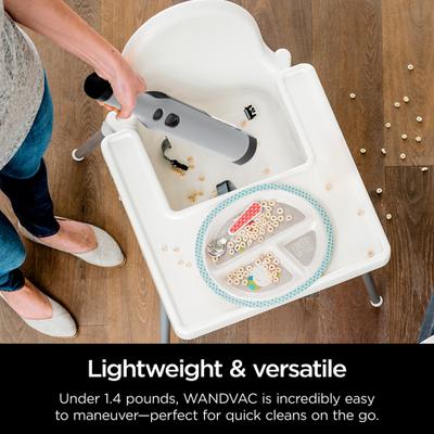 Show full view: Shark WANDVAC WV201WH Lightweight Cordless Hand Vacuum with Charging Dock & FurFins Tool, Silver slide 6 of 9